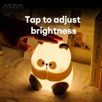 Đèn ngủ AILIYA lt-23a bằng silicon hình gấu trúc dễ thương