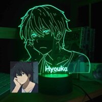 [ĐÈN NGỦ ANIME LED 3D HOT] Đèn Ngủ Hyouka Oreki Houtarou Type 04 AHYO0104 16 màu tùy chỉnh COMPASHOP