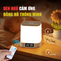 Đèn Ngủ Cảm Ứng Thông Minh Sạc Tích Điện, Điều Khiển Từ Xa, Khử Ánh Sáng Xanh, 3 Màu Đổi Sắc, Pin Dung Lượng Cao