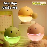 Đèn Ngủ Chiếc Mõ Trị Mỏ Hỗn Dễ Thương Gõ Một Chạm Để Thay Đổi Chế Độ Sáng Đèn Dùng Cho Decor Phòng Ngủ(Tặng Kèm Sticker)