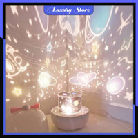 Đèn Ngủ Chiếu Ngàn Sao 6 phong cách kiêm đèn ngủ xoay tự động, nhiều màu sắc tuyệt đẹp - Hàng chính hãng - Cắm điện trực tiếp