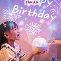 Đèn ngủ chiếu sao cổ tích đại dương, sinh nhật xoay tự động đèn led lãng mạn-Quà tặng năm mới