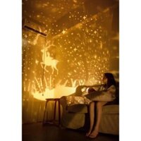 Đèn ngủ chiếu sao, cổ tích, đại dương, sinh nhật xoay tự động đèn LED lãng mạn