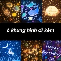 Đèn ngủ chiếu sao, đại dương, cổ tích, sinh nhật, đèn led xoay xoay tự động