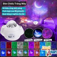 Đèn Ngủ Chiếu Sao Trăng Mây Hình Chiếu Sắc Nét Đẹp Huyền Ảo - Đèn Led Chiếu Trần Bầu Trời Sao Sóng Biển Loa Bluetooth
