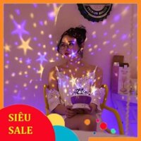 Đèn ngủ chiếu sao vũ trụ xoay 360 độ với đa màu sắc vui nhộn và ngộ nghĩnh lấp lánh Sale sập sàn