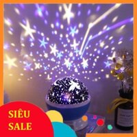 Đèn ngủ chiếu sao vũ trụ xoay 360 độ với đa màu sắc vui nhộn v nhiều sao lấp lánh