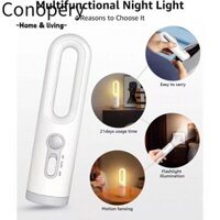 Đèn ngủ CONOPERY, Đèn ngủ 2 trong 1 chống nước, Di động có cảm biến chuyển động Chăm sóc mắt Đèn pin LED chiếu sáng