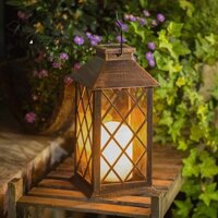 Đèn ngủ CULI Sân hiên chống nước Trang trí sân vườn Flameless Treo ngoài trời Mason Jar
