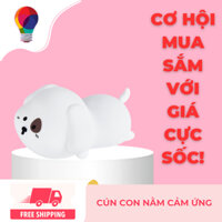 Đèn ngủ Cún Con cảm ứng, Hẹn Giờ, chuyển 7 màu