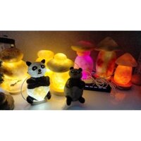 đèn ngủ đá hình dáng con gấu trúc trang trí phòng