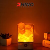 Đèn ngủ đá muối tự nhiên Rhino L901 thanh lọc không khí, 2 màu sắc