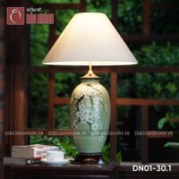 Đèn ngủ để bàn Chi Mai Bạch Ngọc (dáng tròn)