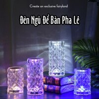 Đèn Ngủ Để Bàn Decor Ánh Sáng 3D - Đèn Pha Lê Trang Trí Phòng Khách, Phòng Ngủ, Phòng Game Kèm Điều Khiển RGB 16 Màu