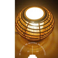 Đèn ngủ để bàn, đèn ngủ mây tre, đèn mây tre trang trí decor (full phụ kiện)
