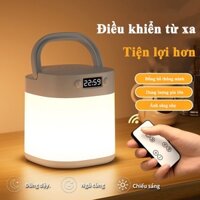 Đèn ngủ để bàn, Đèn ngủ tích điện sạc để bàn điều khiển từ xa, 3 màu ánh sáng, thiết kế nhỏ gọn sang trọng