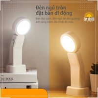 Đèn ngủ Để bàn Di động 3 nhiệt độ màu Làm mờ vô cấp Mặt tròn SL918