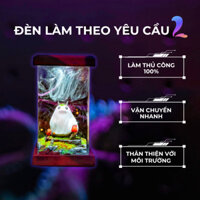 Đèn Ngủ Để Bàn Epoxy Resin Nghệ thuật Đổi Màu, Trang trí nhà cửa, đèn mô hình Anime hình nhân vật Totoro Halloween
