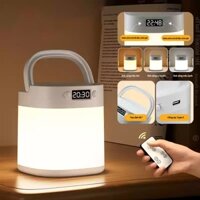 Đèn ngủ để bàn MEIT, Đèn ngủ sạc tích điện để bàn, điều khiển từ xa 3 màu ánh sáng, Đèn led điều khiển từ xa tích hợp đồ