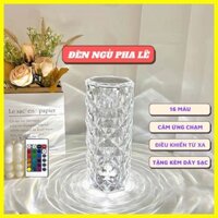 Đèn ngủ để bàn pha lê trang trí ánh sáng đầy đủ màu sắc, mẫu mã đèn bàn độc lạ decor phòng có điều khiển từ xa