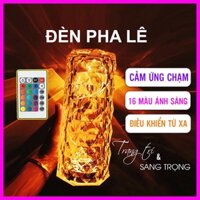 Đèn ngủ để bàn pha lê trang trí decor phòng hot tiktok 16 màu RGB, cảm ứng chạm thông minh Kèm điều khiển từ xa