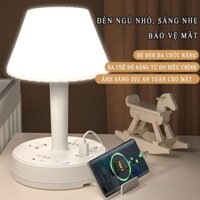 Đèn ngủ để bàn YMZH Đèn ngủ để đầu giường tích hợp ổ cắm trên thân đèn giá đỡ điện thoại tiện dụng