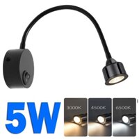 Đèn ngủ, Đèn đọc sách đầu LED 3 chế độ ánh sáng 5W, Bóng Led rọi Soi tranh trang trí, Đọc sách, học tập, Làm việc
