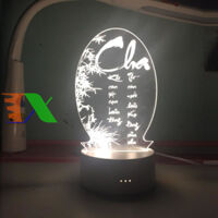 Đèn ngủ, đèn trang trí Led 3D thư pháp