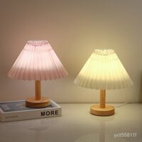 Đèn Ngủ Điều Khiển Từ Xa Xếp Ly Bắc Âu Đèn Trang Trí Phòng Ngủ Bắc Âu B & B Đèn Đầu Giường Hình Ô Nhà Sản Xuất Quà Tặng