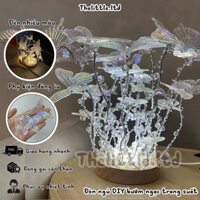 Đèn ngủ DIY hình con bướm L'amour Gifts hoa bay để bàn decor trong suốt tự làm quà tặng người yêu