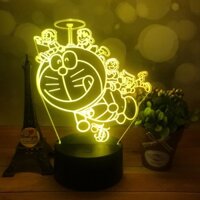 Đèn ngủ Doremon cho bé, Đèn ngủ dễ thương cho bé, nhận khắc tên theo yêu cầu (L105)