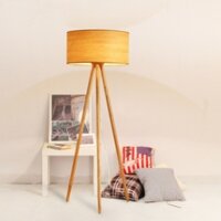Đèn ngủ đứng 3 chân gỗ cao cấp