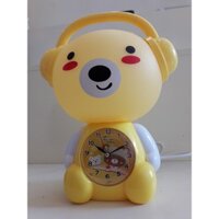 Đèn ngủ gấu vàng, Hello Kitty kèm đồng hồ cho bé