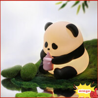 Đèn ngủ Gigicloud Panda cho trẻ em, Đèn gấu trúc silicon dễ thương có thể sạc lại USB, Đèn ngủ có thể điều chỉnh độ sáng di động có hẹn giờ Trang trí phòng ngủ mẫu giáo