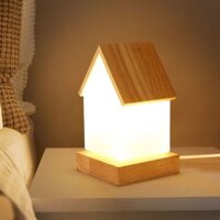 Đèn ngủ gỗ đặc Bắc Âu Đèn bàn khách sạn phong cách Instagram Đèn ngủ ngủ ký túc xá sinh viên Đèn Bàn phòng trẻ em