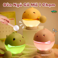 Đèn Ngủ Gõ Mõ Trị Mỏ Hỗn Dễ Thương 1 Chạm Thay Đổi 3 Chế Độ Đèn Tặng Kèm Sticker Có Thể Làm Qùa Tặng Sinh Nhật