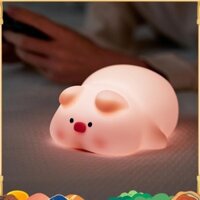 Đèn ngủ heo con dễ thương 3 cấp độ sáng có thể điều chỉnh Đèn ngủ có thể điều chỉnh Độ sáng Đèn ngủ ffefhrudh