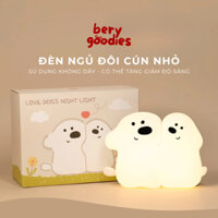 Đèn ngủ hình cặp đôi cún dễ thương