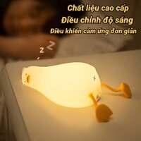 Đèn ngủ hình vịt dễ thương đèn ngủ cảm biến vịt Chất liệu cao cấp Điều chỉnh độ sáng