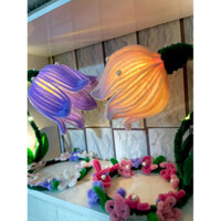 Đèn ngủ hoa linh lan bằng kẽm nhung💐(Làm sẵn)