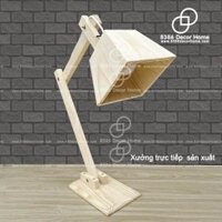 Đèn ngủ, học tập, làm việ decor nhỏ bằng gỗ dễ thương và phong cách hiện đại Bắc Âu Tặng bóng Led 3W tiết kiệm điện