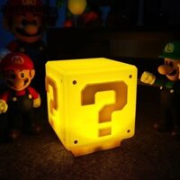 Đèn ngủ HOMESOGOOD, Đèn bàn sạc USB Mario Bros, Dấu hỏi siêu gạch Đèn trang trí Quà tặng Giáng sinh