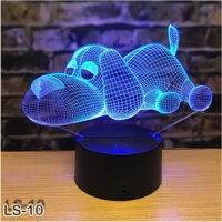 Đèn ngủ khủng long 3D, chó 3D trang trí