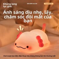 Đèn ngủ khủng long silicon 6 ngăn dễ thương - Quà tặng sinh nhật - Pin sạc 1200mAh - Độ sáng có thể điều chỉnh Đèn ngủ không khí Đèn trang trí đẹp