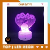 Đèn ngủ Led 3D khắc chân dung theo yêu cầu |Đèn led 3D trang trí phòng ngủ, để bàn,... 16 màu cảm ứng, điều khiển từ xa