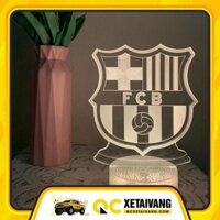 Đèn Ngủ Led 3D Logo CLB Bóng đá Barcelona | 16 Màu + Remote | Đèn Led 3D Barcelona trang trí phòng ngủ, để bàn