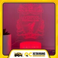 Đèn Ngủ Led 3D Logo CLB Bóng đá Liverpool | 16 Màu + Remote | Đèn Led 3D Liverpool trang trí phòng ngủ, để bàn