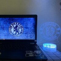 Đèn Ngủ Led 3D Logo CLB Bóng đá Chelsea| 16 Màu + Remote | Đèn Led 3D Chelsea trang trí phòng ngủ