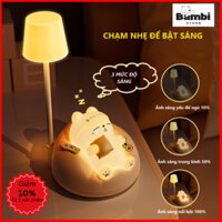 Đèn Ngủ LED Hình Mèo Bambi An Toàn, Pin Sạc Điện, Ánh Sáng Dịu Nhẹ Bảo Vệ Mắt, Trang Trí Phòng Ngủ