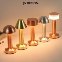 Đèn ngủ Led JKDESIGN, Đèn bàn Led cổ điển có thể sạc lại USB, Đèn trang trí phòng ngủ cảm ứng 3 màu sáng tạo có thể điều chỉnh độ sáng vô hạn Thanh khách sạn Bàn cà phê